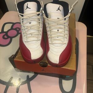 Jordan Red and White Men's Shoes